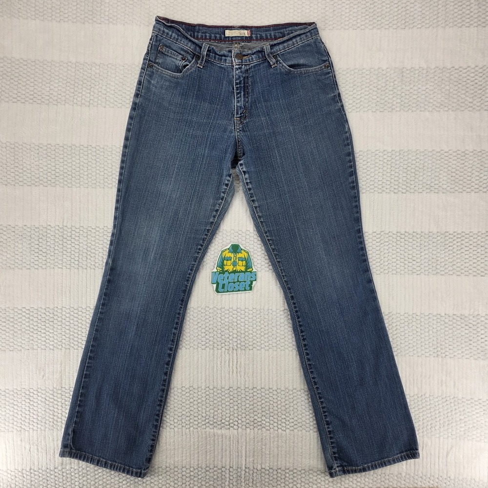 Levis 550 Relaxed Bootcut Jeans Womens 8 Blue Denim High Rise